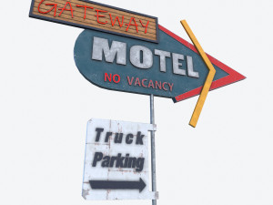 motel sign pbr Modello 3D