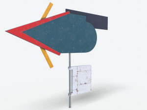 motel sign pbr Modello 3D