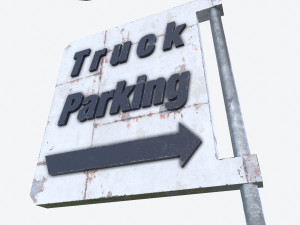 motel sign pbr Modello 3D