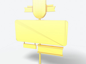 motorway motel sign pbr 3D Модель