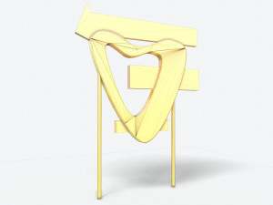motorway motel sign pbr 3D Model