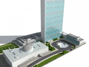 united nation headquarter Modèle 3D