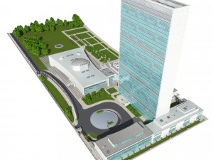 united nation headquarter 3D Model