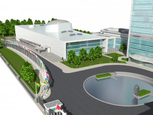 united nation headquarter 3D Model