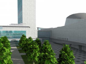 united nation headquarter Modèle 3D