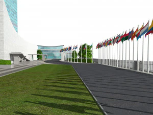 united nation headquarter 3D Model