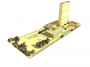 united nation headquarter 3D Model