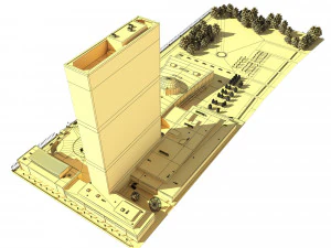 united nation headquarter 3D Model