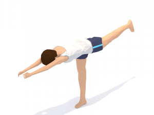 30 yoga pose animations bundle woman 3D 模型