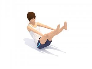 30 yoga pose animations bundle woman 3D 模型