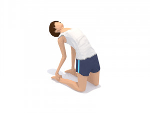 30 yoga pose animations bundle woman 3D 模型
