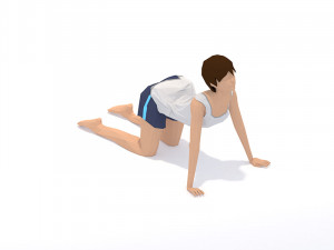30 yoga pose animations bundle woman 3D 模型