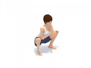 30 yoga pose animations bundle woman 3D 模型