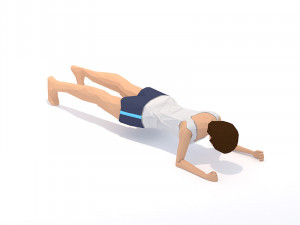 30 yoga pose animations bundle woman 3D 模型