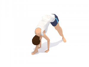 30 yoga pose animations bundle woman 3D 模型