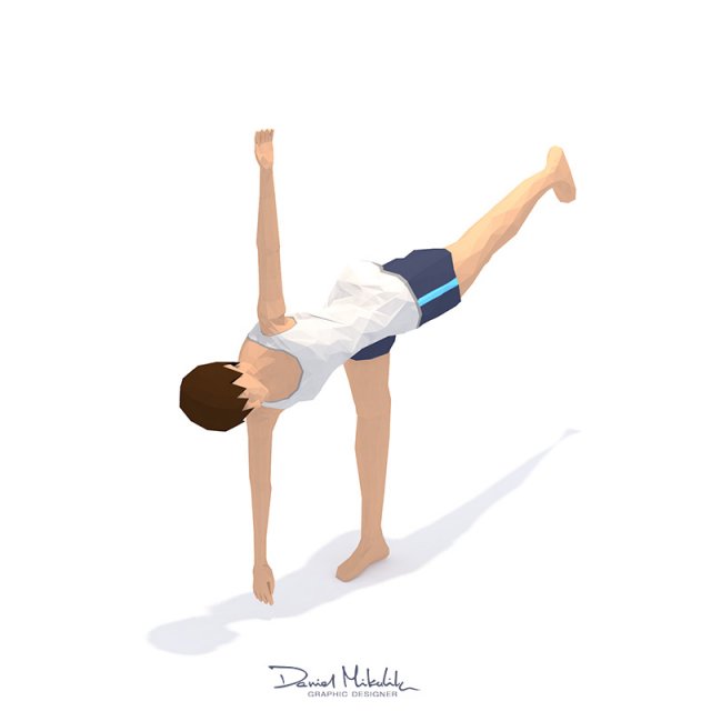 30 yoga pose animations bundle woman 3D Model in Woman 3DExport