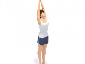 30 yoga pose animations bundle woman 3D 模型