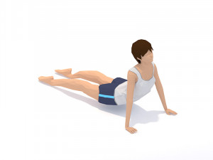 30 yoga pose animations bundle woman 3D 模型