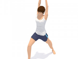 30 yoga pose animations bundle woman 3D 模型