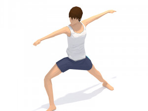 30 yoga pose animations bundle woman 3D 模型