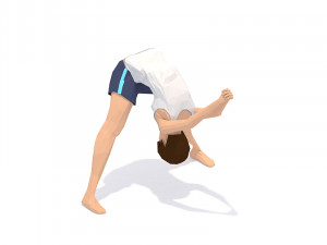 30 yoga pose animations bundle woman 3D 模型