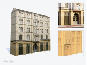 низькополігональна будівля 194 3D Модель