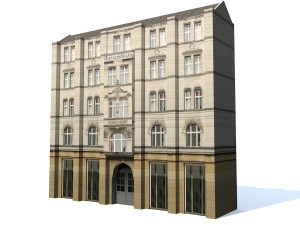 low poly building 194 3D Model