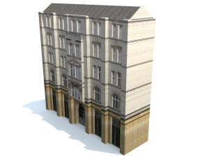 low poly building 194 3D Model