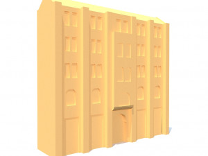 low poly building 194 3D Model