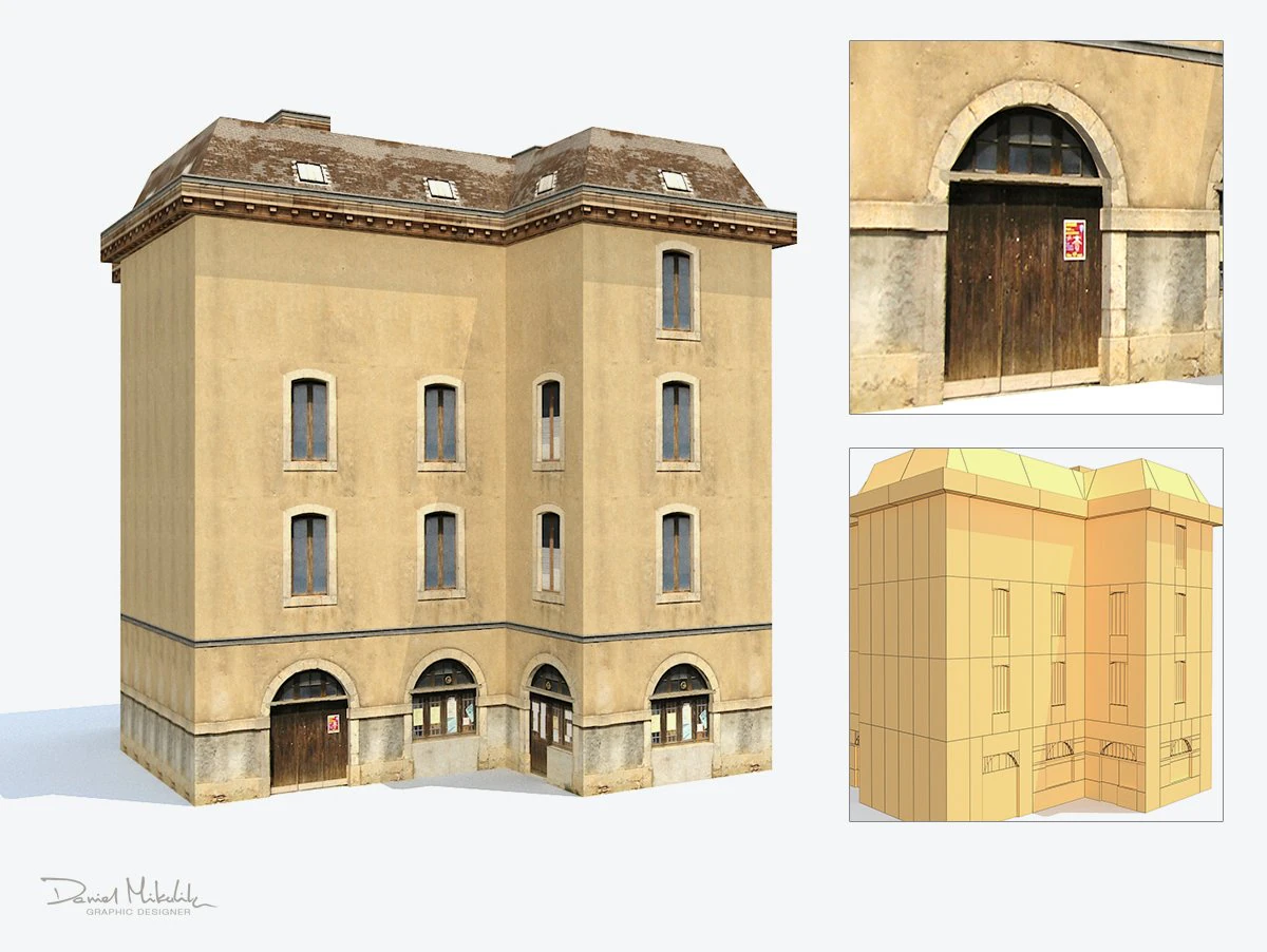 apartment house 197 3D Model .c4d .max .obj .3ds .fbx .stl .blend