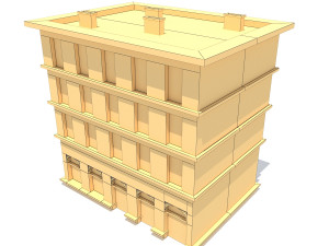 apartment house 213 Modello 3D