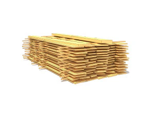 wood board stock low poly 3D Model