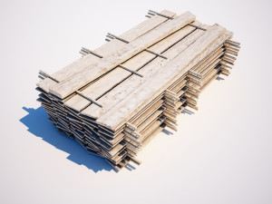 wood board stock low poly 3D Модель