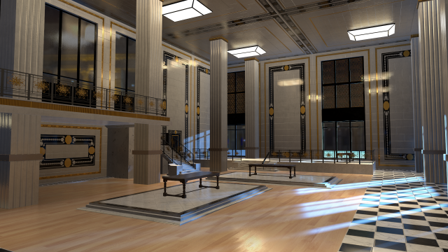 luxury shop interior modular Modelo 3D .c4d .max .obj .3ds .fbx .stl .blend 