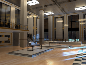 luxury shop interior modular 3D Model