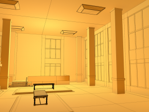 luxury shop interior modular Modelo 3D