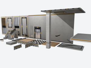 luxury shop interior modular Modelo 3D