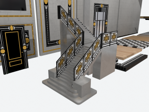 luxury shop interior modular Modelo 3D