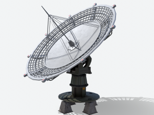 huge satellite dish 3D Model