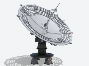 huge satellite dish 3D Model
