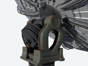 huge satellite dish 3D Model