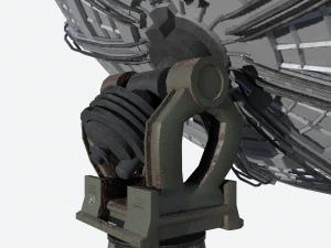 huge satellite dish 3D Model
