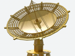 huge satellite dish 3D Model