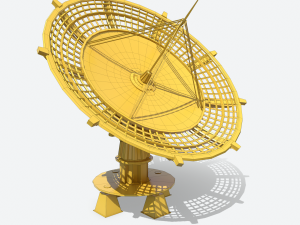 huge satellite dish 3D Model