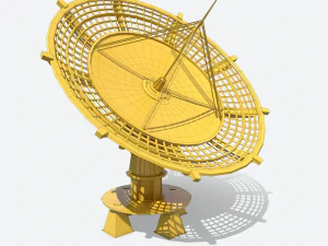 huge satellite dish 3D Model