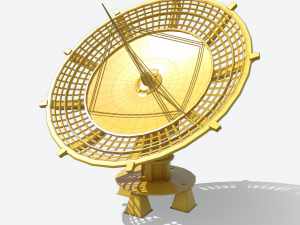 huge satellite dish 3D Model
