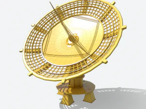 huge satellite dish 3D Model