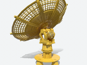 huge satellite dish 3D Model