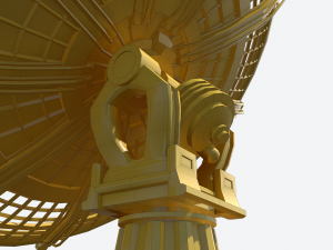 huge satellite dish 3D Model