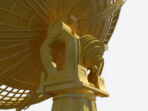 huge satellite dish 3D Model